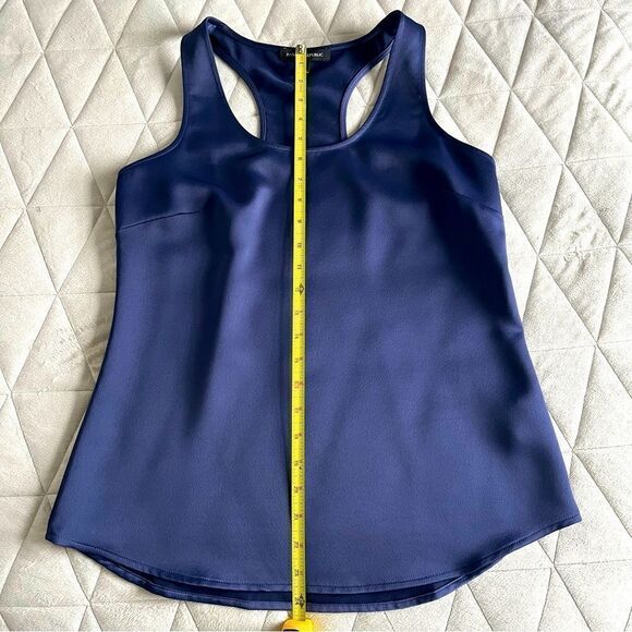 Banana Republic SL Carter Scoop Neck Racerback Tank Preppy Navy Size XS - Picture 7 of 7